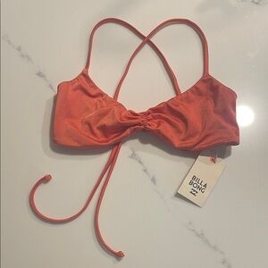 Billabong Sol Searcher Crossback Coral Strappy Bikini Top